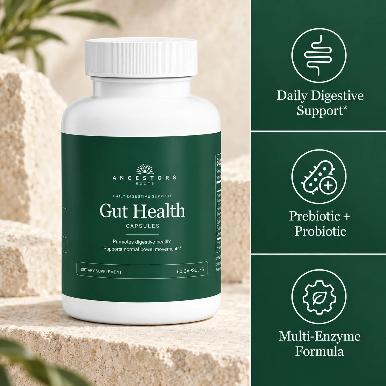 Ancestors Roots Gut Health — premium bottle